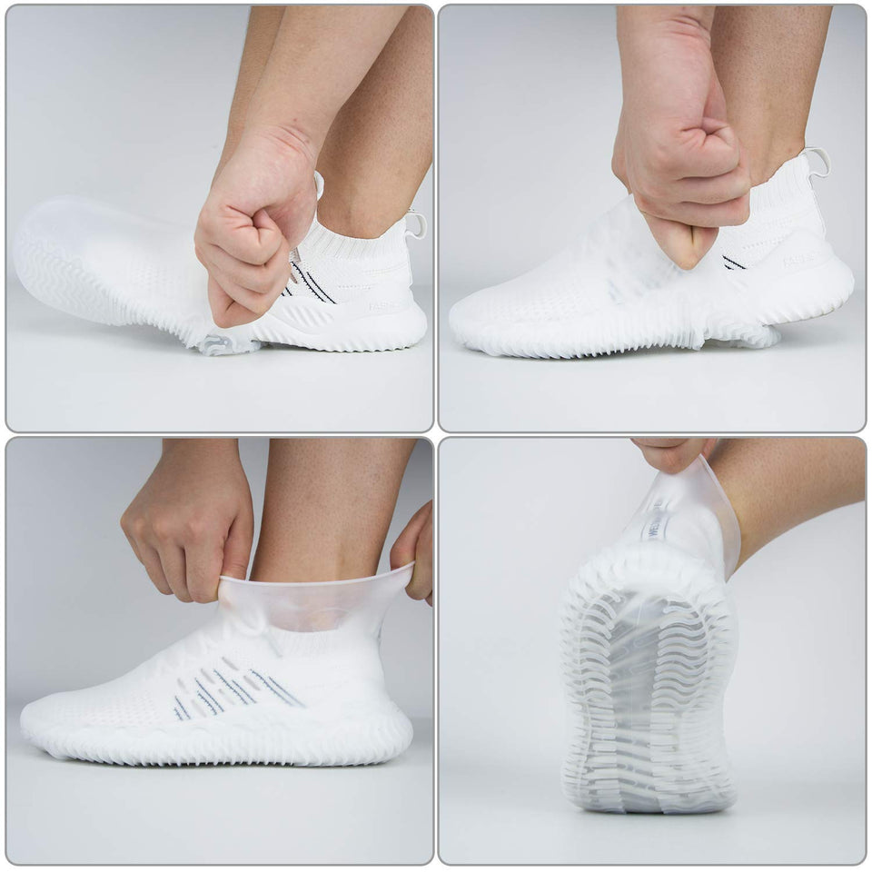 Cheelom Cubierta del Zapato Impermeable Portátil Lluvia Nieve Protección contra el Barro Ducha de Lluvia Contramedida de Lluvia Aplicable a Adultos y niños