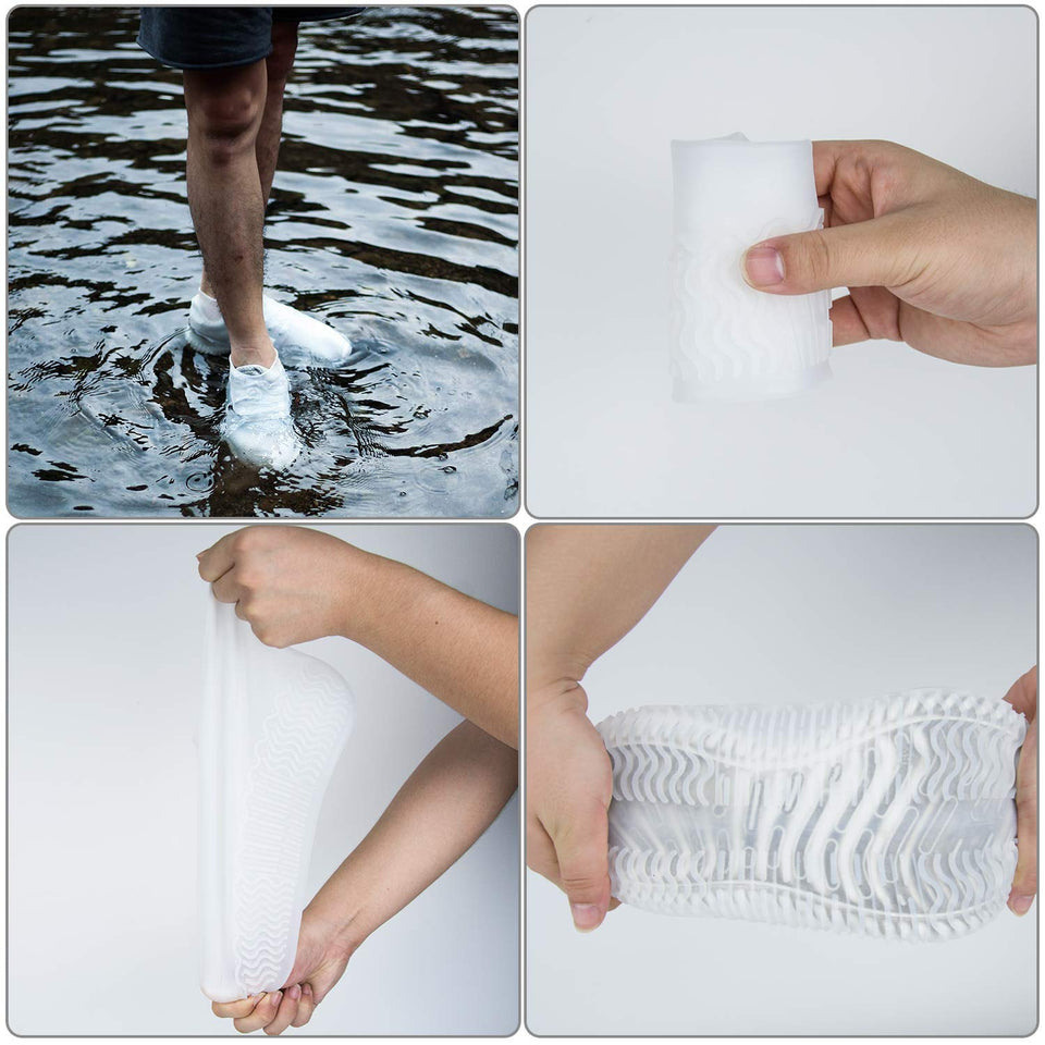 Cheelom Cubierta del Zapato Impermeable Portátil Lluvia Nieve Protección contra el Barro Ducha de Lluvia Contramedida de Lluvia Aplicable a Adultos y niños