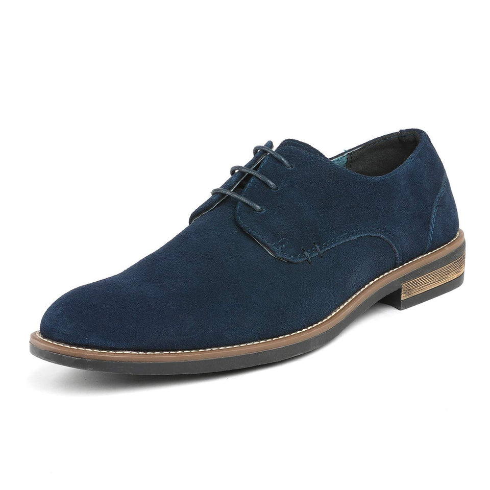 Bruno Marc Urban Cordones Cuero de Gamuza Cordones Oxfords para Hombre