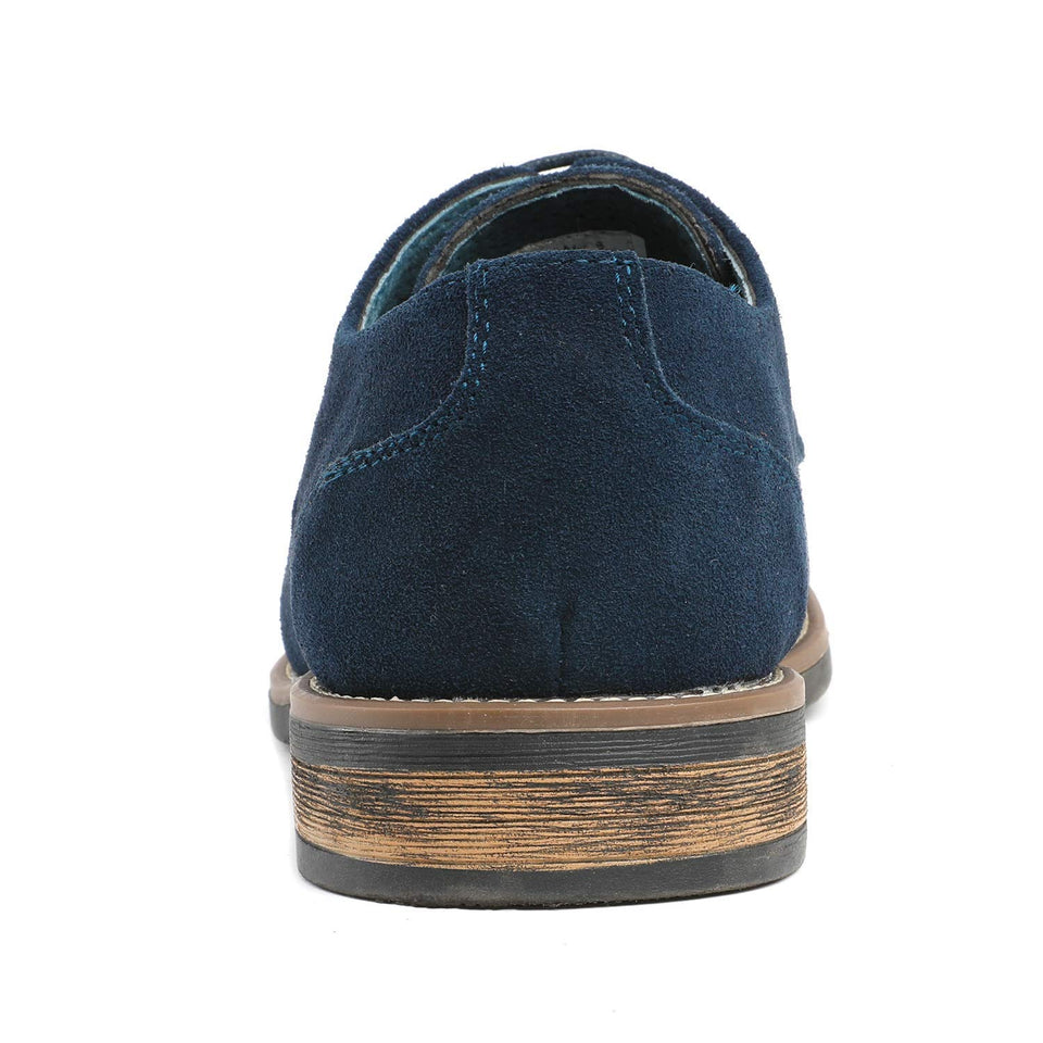 Bruno Marc Urban Cordones Cuero de Gamuza Cordones Oxfords para Hombre